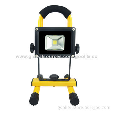 CE, RoHS AC & DC Car Adaptor Rechargeable Portable LED Floodlight for Security